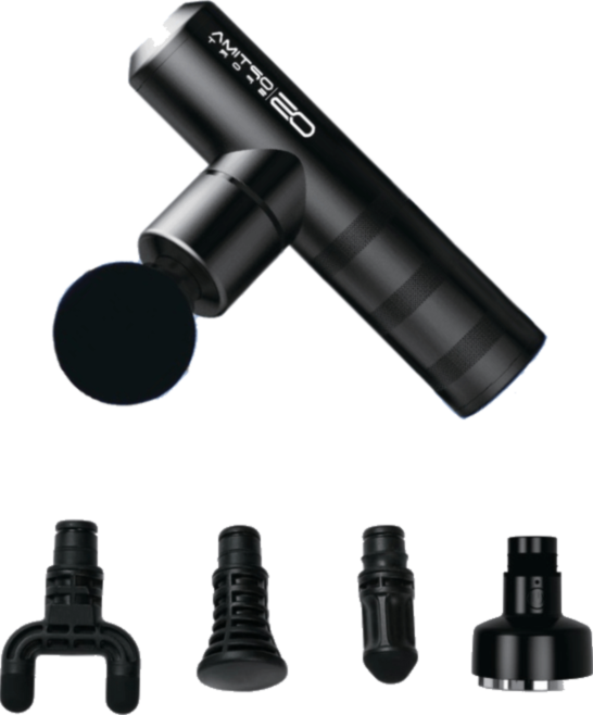 Optima-Go Mini Massagepistol med varmefunktion hos OptimaSport.dk